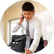 不安を取り払う、颯爽たる対応